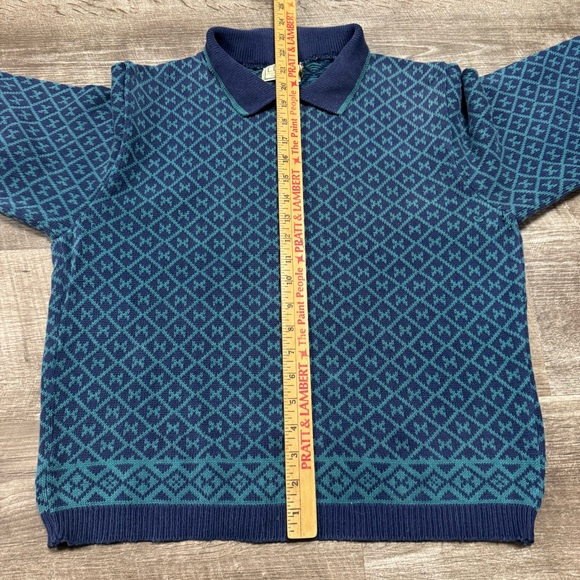 LL Bean Vintage 100% Cotton Sweater Size Large - Picture 5 of 8